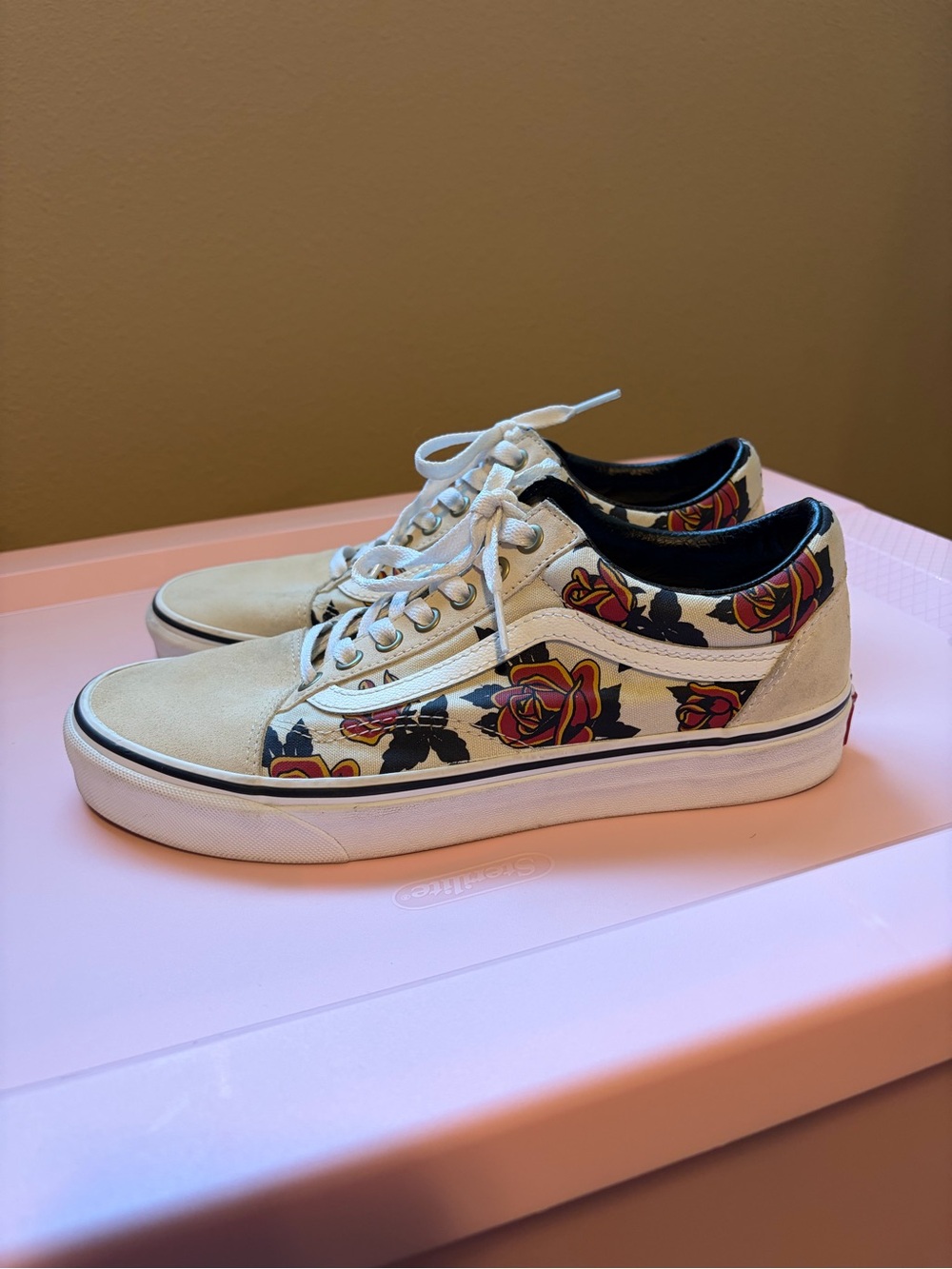 Vans x Mary Rand Floral Rose Old Skool Sneakers
